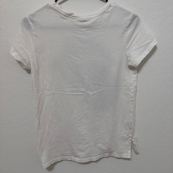 H&M White Tee with Blue Graphic - Picture 3 of 7